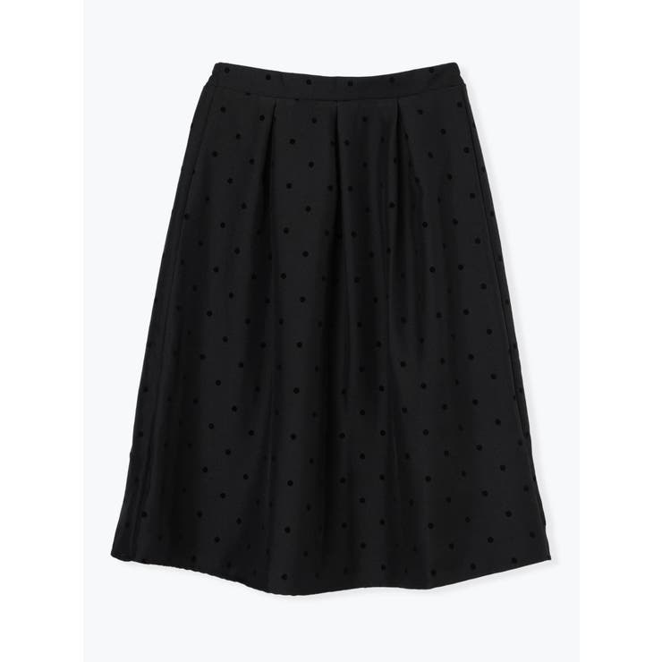 フロッキープリントミディスカート（花柄・ドット柄） | Re-J＆SUPURE | 詳細画像32 