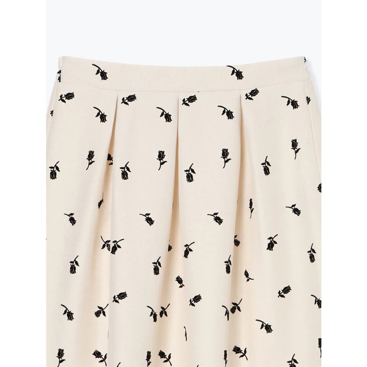 フロッキープリントミディスカート（花柄・ドット柄） | Re-J＆SUPURE | 詳細画像35 