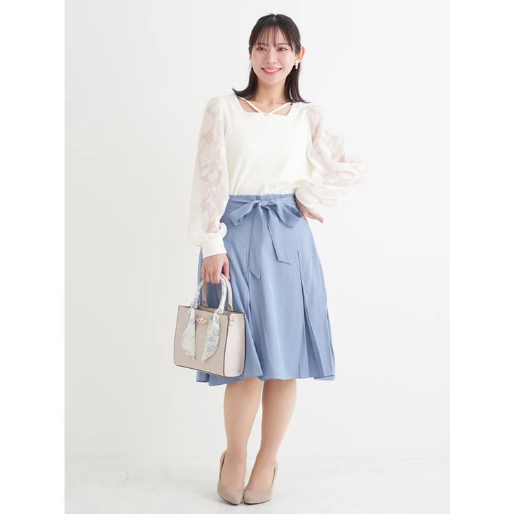 ウエストリボンシャンブレースカート | Re-J＆SUPURE | 詳細画像6 