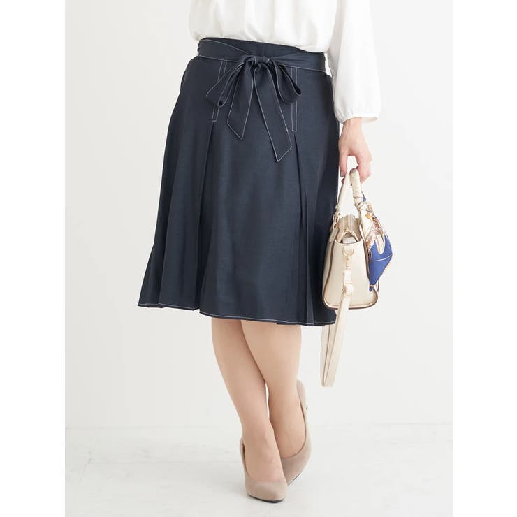 ウエストリボンシャンブレースカート | Re-J＆SUPURE | 詳細画像11 