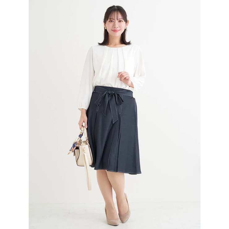 ウエストリボンシャンブレースカート | Re-J＆SUPURE | 詳細画像14 