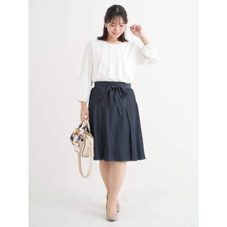 ウエストリボンシャンブレースカート | Re-J＆SUPURE | 詳細画像17 