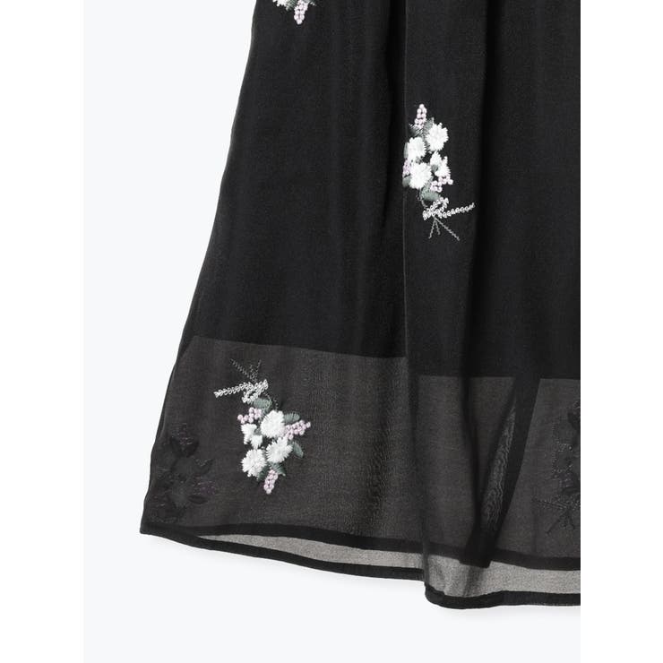 花柄刺繍オーガンジースカート | Re-J＆SUPURE | 詳細画像34 