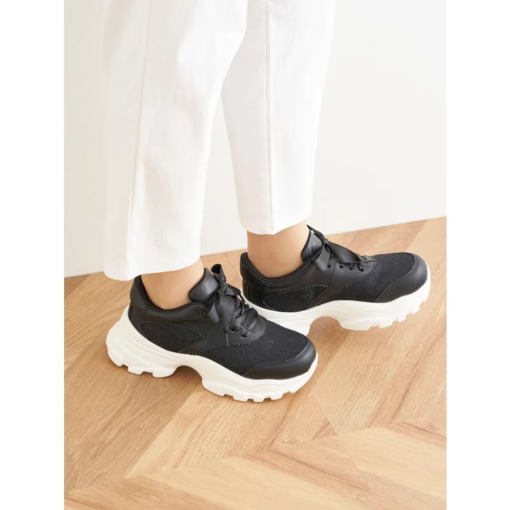 【masyugirl/マシュガール】フラワーレース厚底スニーカー | Re-J＆SUPURE | 詳細画像4 