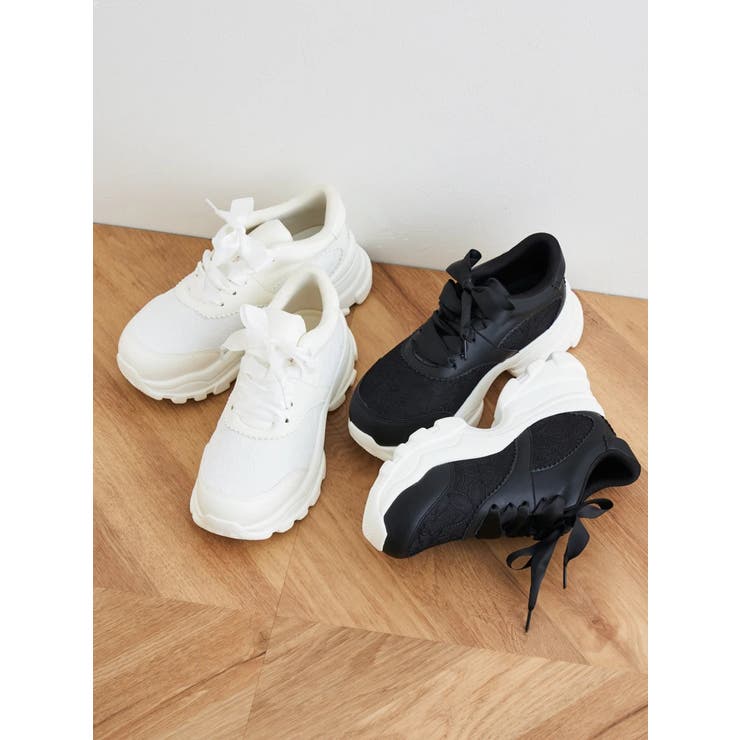 【masyugirl/マシュガール】フラワーレース厚底スニーカー | Re-J＆SUPURE | 詳細画像5 