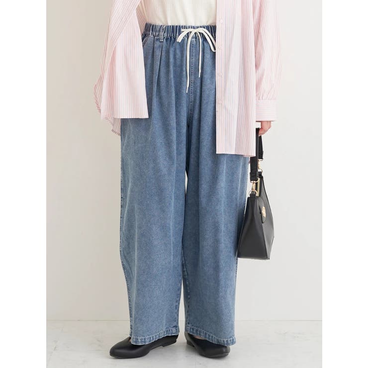 デニムイージーワイドパンツ | Re-J＆SUPURE | 詳細画像1 