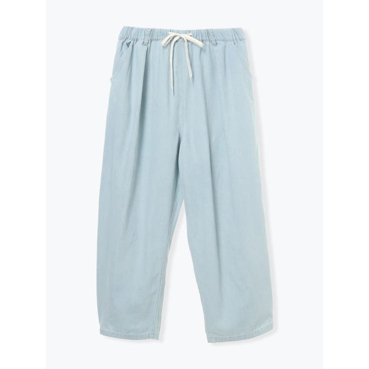 サックス | デニムイージーワイドパンツ | Re-J＆SUPURE