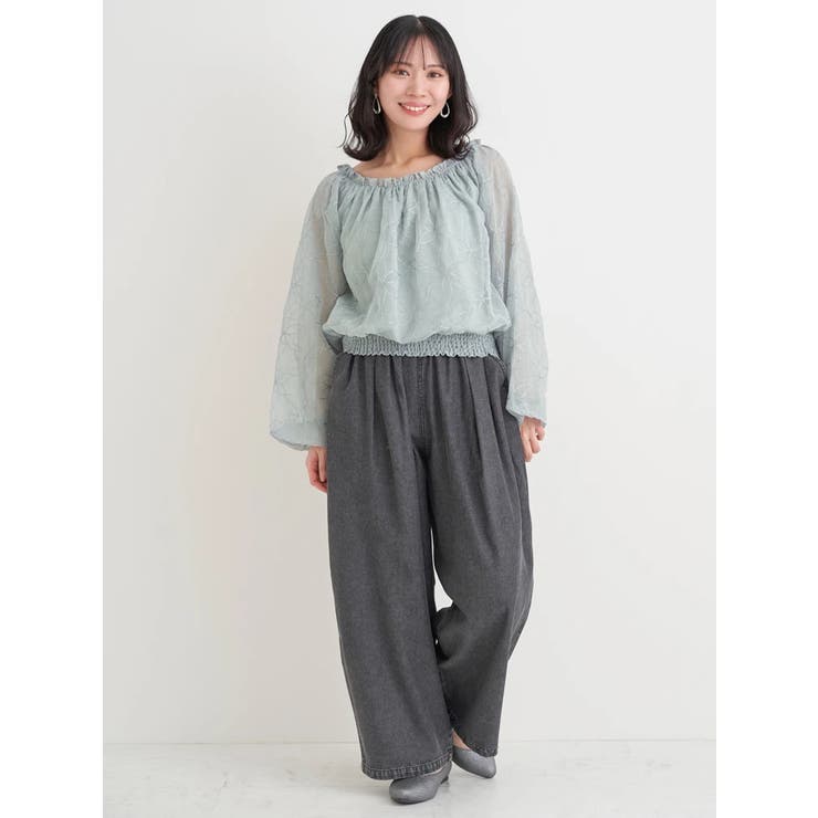 デニムイージーワイドパンツ | Re-J＆SUPURE | 詳細画像16 