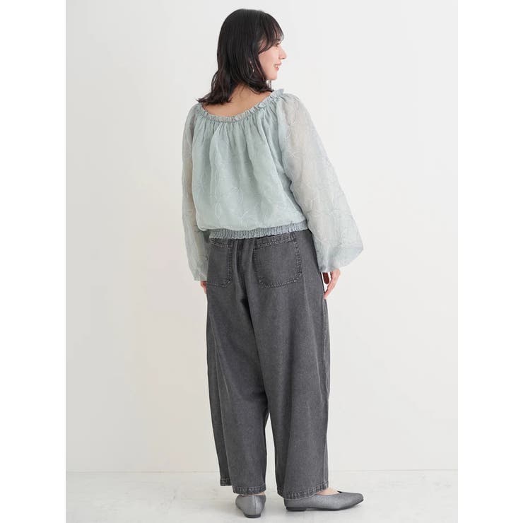 デニムイージーワイドパンツ | Re-J＆SUPURE | 詳細画像18 