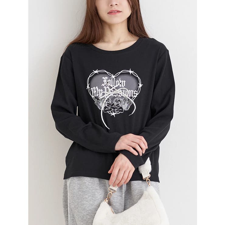 ハートロゴ×レースアップ リブロングTシャツ | Re-J＆SUPURE | 詳細画像11 