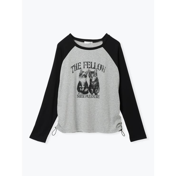 ネコプリント ラグランリブロングTシャツ | Re-J＆SUPURE | 詳細画像22 