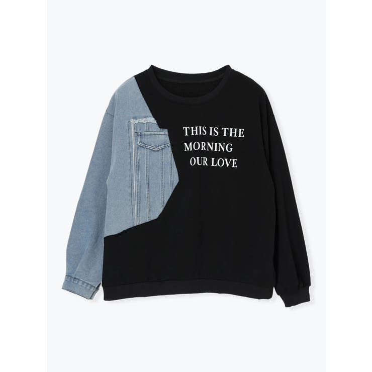 デニム切り替えロゴプルオーバー | Re-J＆SUPURE | 詳細画像15 