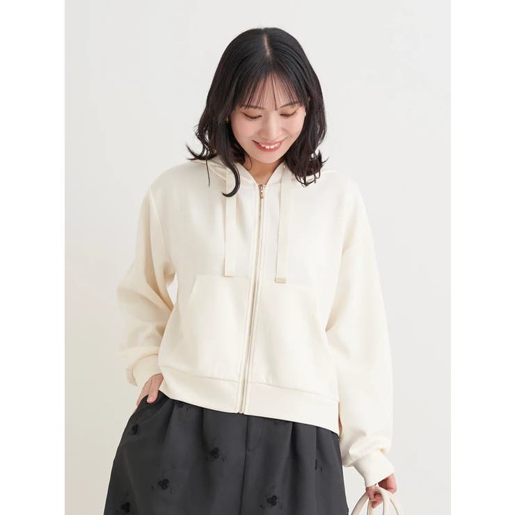 スフレタッチダンボール短丈パーカー | Re-J＆SUPURE | 詳細画像9 