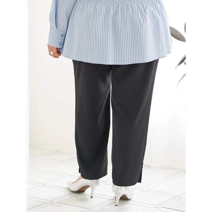 【Sasaki Mikiコラボ】裾スリットパールテーパードパンツ | Re-J＆SUPURE | 詳細画像4 