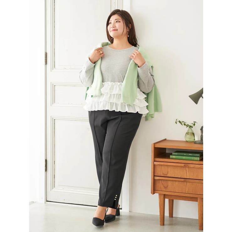 【Sasaki Mikiコラボ】裾スリットパールテーパードパンツ | Re-J＆SUPURE | 詳細画像17 