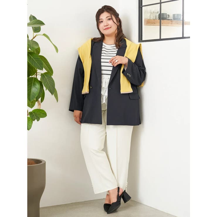 【Sasaki Mikiコラボ】裾スリットパールテーパードパンツ | Re-J＆SUPURE | 詳細画像36 