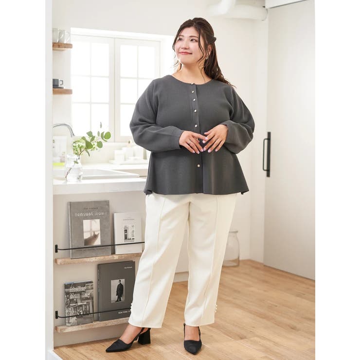 【Sasaki Mikiコラボ】裾スリットパールテーパードパンツ | Re-J＆SUPURE | 詳細画像40 