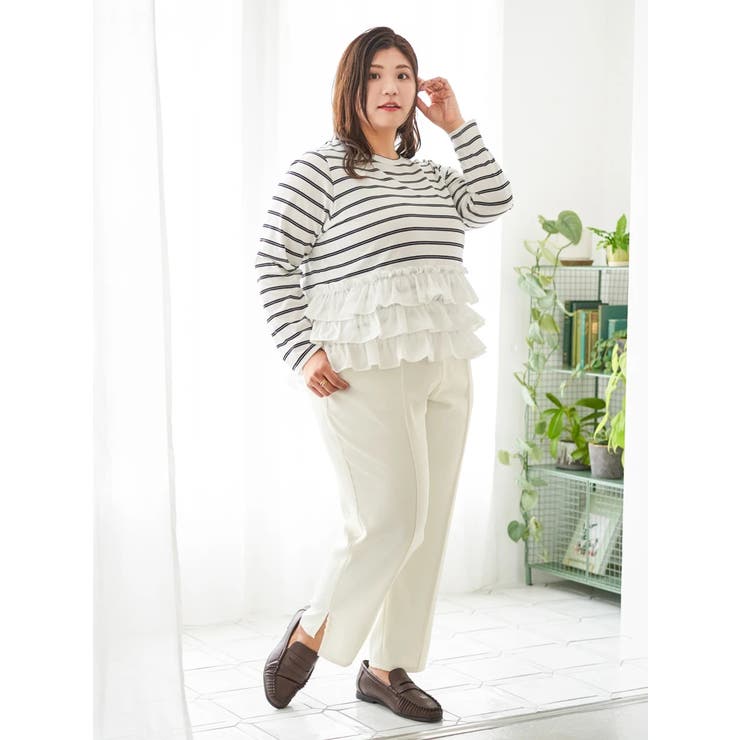 【Sasaki Mikiコラボ】裾スリットパールテーパードパンツ | Re-J＆SUPURE | 詳細画像45 