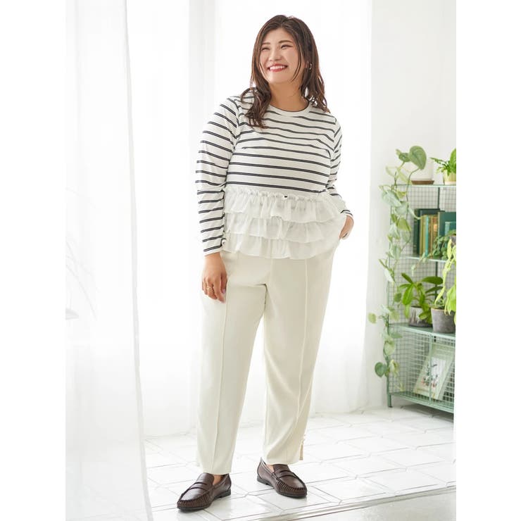 【Sasaki Mikiコラボ】裾スリットパールテーパードパンツ | Re-J＆SUPURE | 詳細画像46 