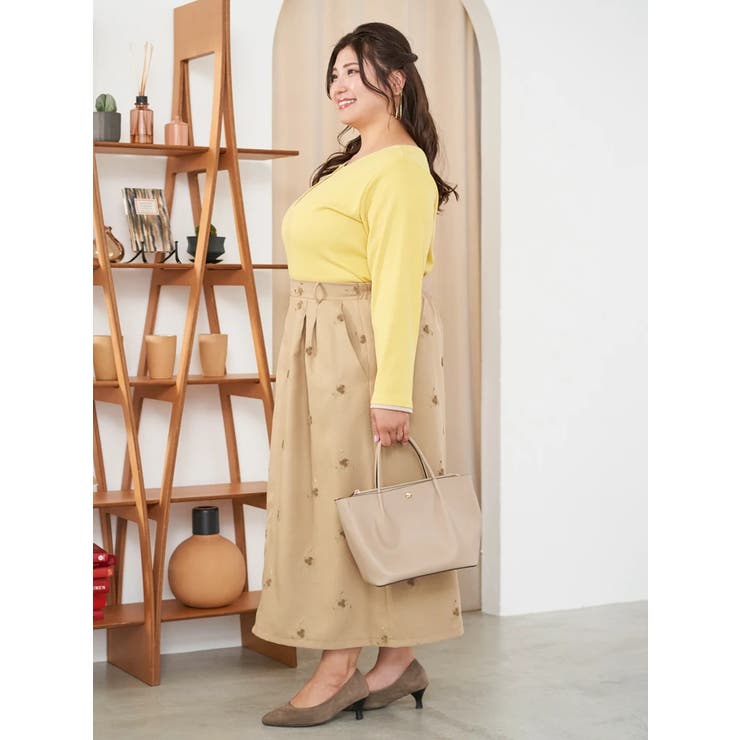 【Sasaki Mikiコラボ】フラワー刺繍ナロースカート | Re-J＆SUPURE | 詳細画像18 