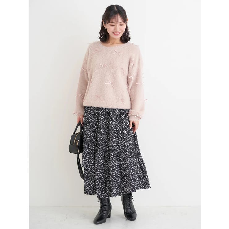 花柄アシメティアードスカート | Re-J＆SUPURE | 詳細画像12 