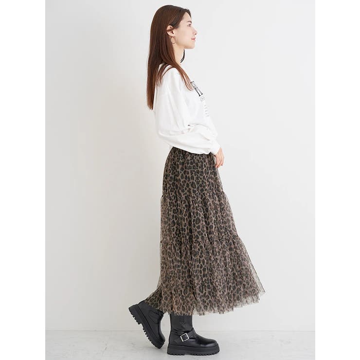 チュールティアードスカート（レオパード柄・迷彩柄） | Re-J＆SUPURE | 詳細画像8 