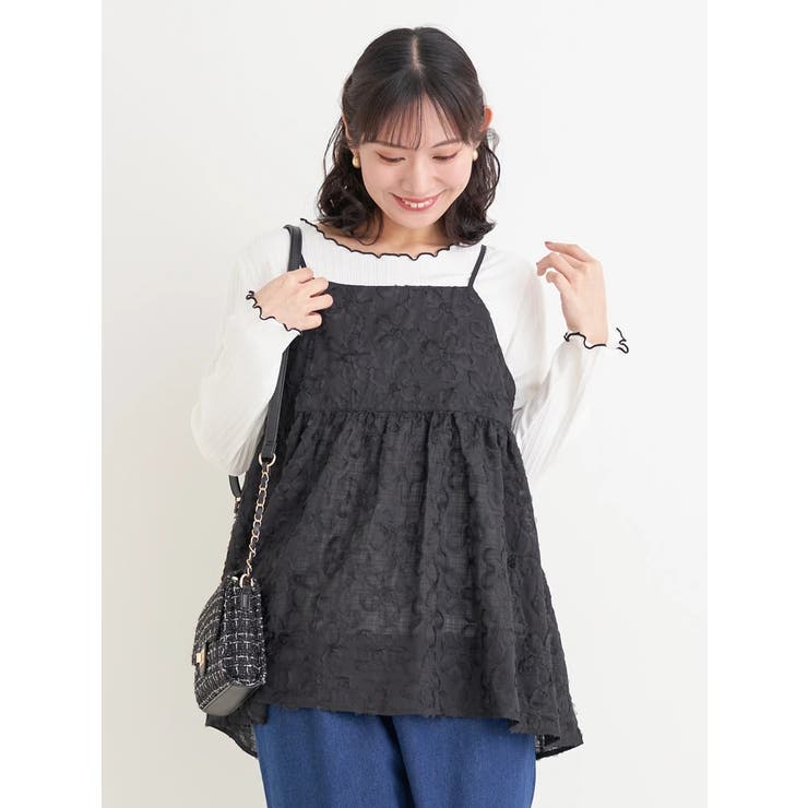 花柄刺繍オーガンジーキャミチュニック | Re-J＆SUPURE | 詳細画像10 