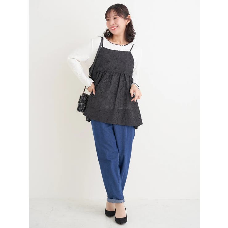 花柄刺繍オーガンジーキャミチュニック | Re-J＆SUPURE | 詳細画像14 