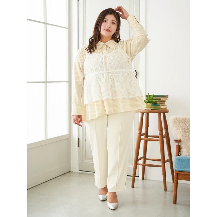 【Sasaki Mikiコラボ】ストライプシャーリングブラウス | Re-J＆SUPURE | 詳細画像10 