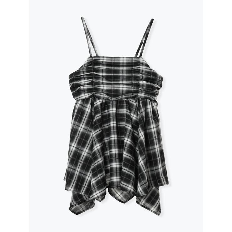 【WEB限定】シャーリングヘムキャミソール（無地・チェック柄） | Re-J＆SUPURE | 詳細画像20 