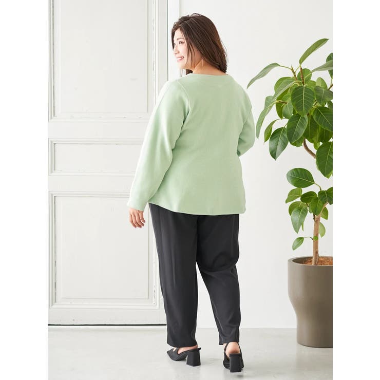 【Sasaki Mikiコラボ】ペプラムスポンディッシュニットカーディガン | Re-J＆SUPURE | 詳細画像9 