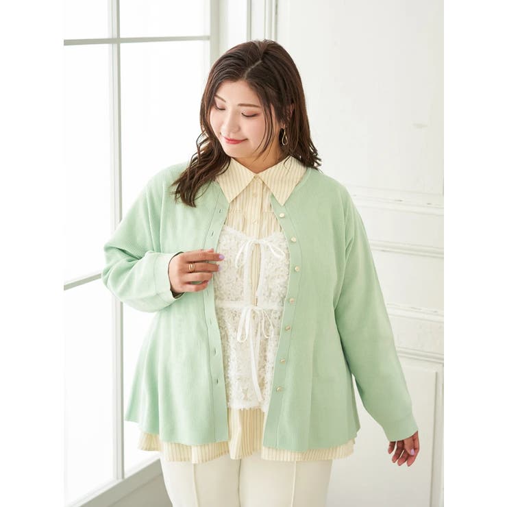 【Sasaki Mikiコラボ】ペプラムスポンディッシュニットカーディガン | Re-J＆SUPURE | 詳細画像11 