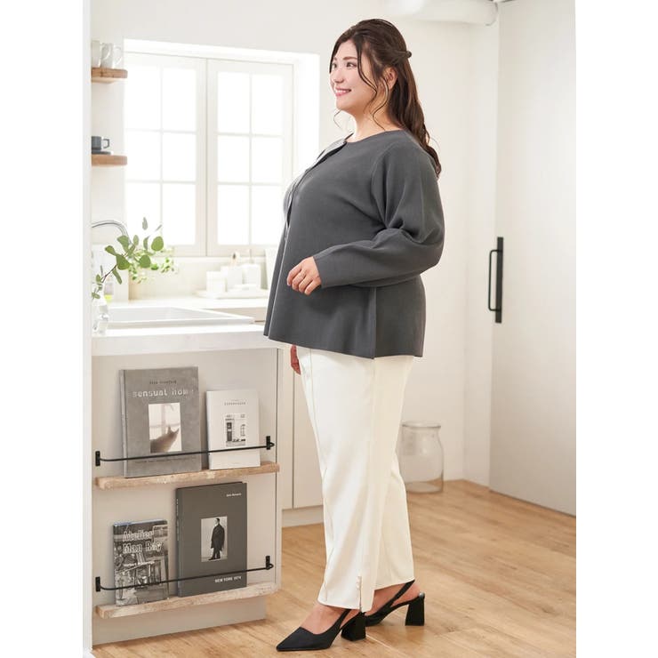 【Sasaki Mikiコラボ】ペプラムスポンディッシュニットカーディガン | Re-J＆SUPURE | 詳細画像25 