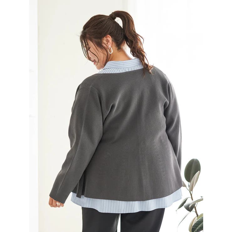 【Sasaki Mikiコラボ】ペプラムスポンディッシュニットカーディガン | Re-J＆SUPURE | 詳細画像31 