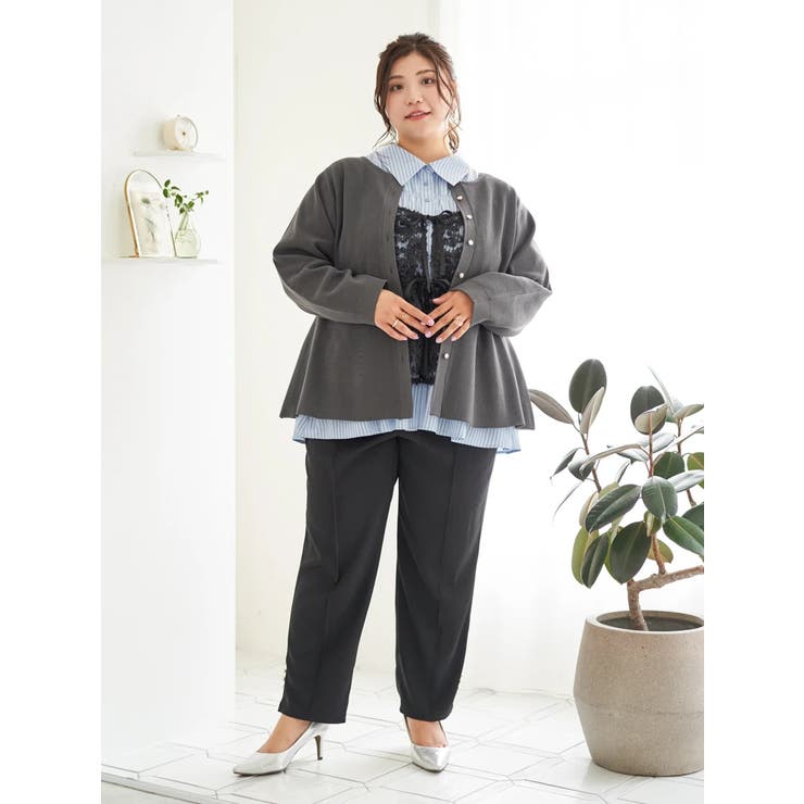 【Sasaki Mikiコラボ】ペプラムスポンディッシュニットカーディガン | Re-J＆SUPURE | 詳細画像33 