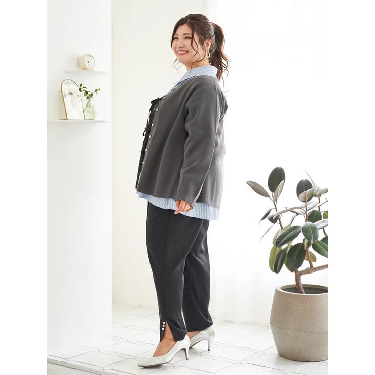 【Sasaki Mikiコラボ】ペプラムスポンディッシュニットカーディガン | Re-J＆SUPURE | 詳細画像35 