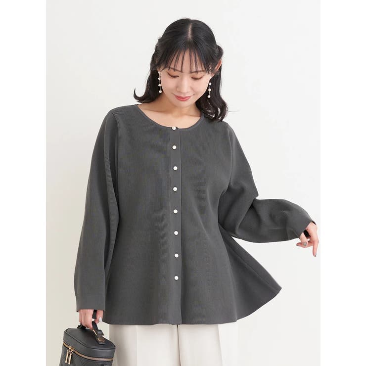 【Sasaki Mikiコラボ】ペプラムスポンディッシュニットカーディガン | Re-J＆SUPURE | 詳細画像43 