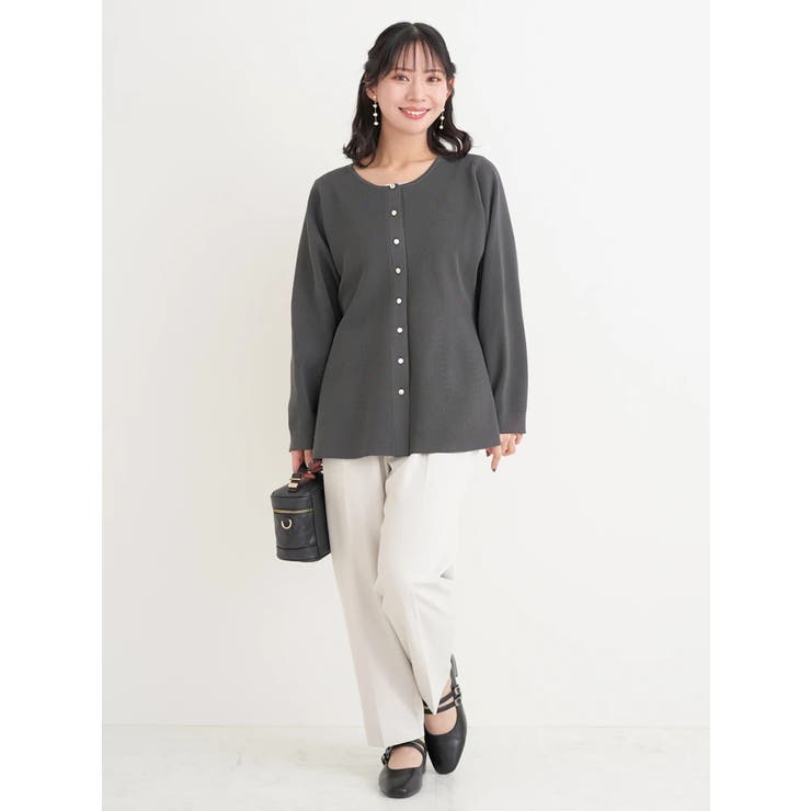 【Sasaki Mikiコラボ】ペプラムスポンディッシュニットカーディガン | Re-J＆SUPURE | 詳細画像46 