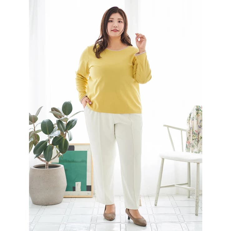 【Sasaki Mikiコラボ】前後2Way配色ヘンリーネックトップス | Re-J＆SUPURE | 詳細画像19 