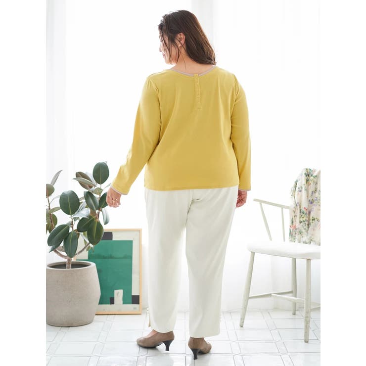 【Sasaki Mikiコラボ】前後2Way配色ヘンリーネックトップス | Re-J＆SUPURE | 詳細画像22 