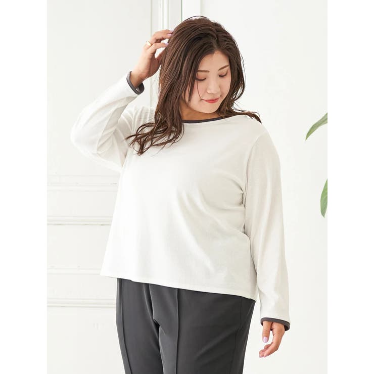 【Sasaki Mikiコラボ】前後2Way配色ヘンリーネックトップス | Re-J＆SUPURE | 詳細画像37 