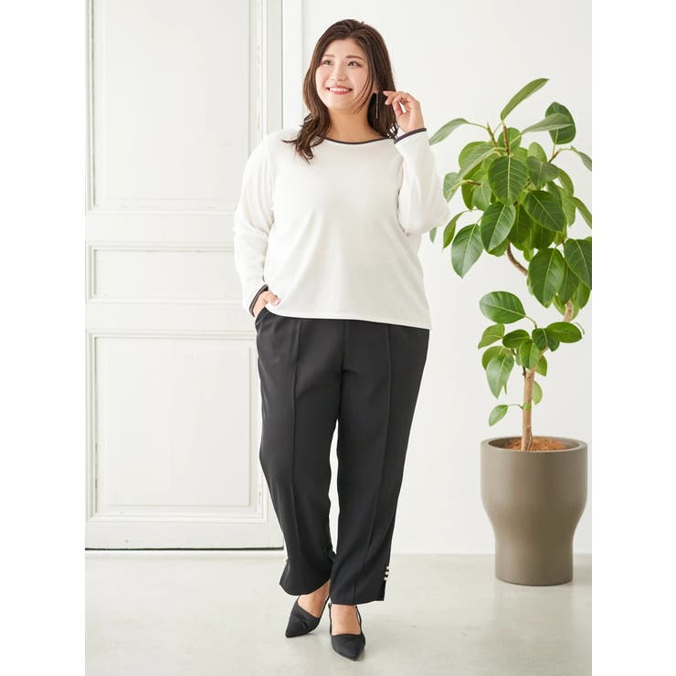 【Sasaki Mikiコラボ】前後2Way配色ヘンリーネックトップス | Re-J＆SUPURE | 詳細画像44 