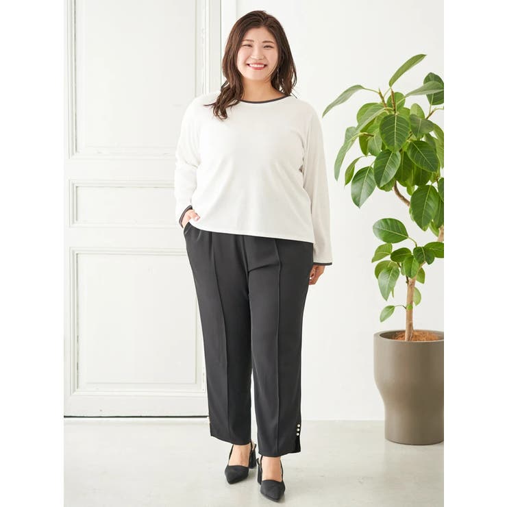 【Sasaki Mikiコラボ】前後2Way配色ヘンリーネックトップス | Re-J＆SUPURE | 詳細画像45 