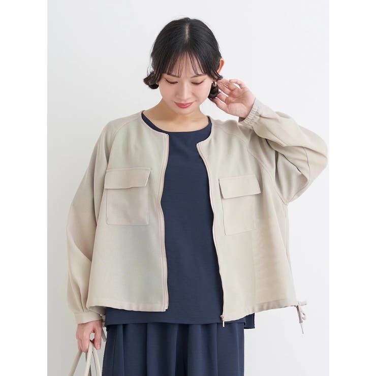 ベージュ | メッシュZIPジャケット | Re-J＆SUPURE