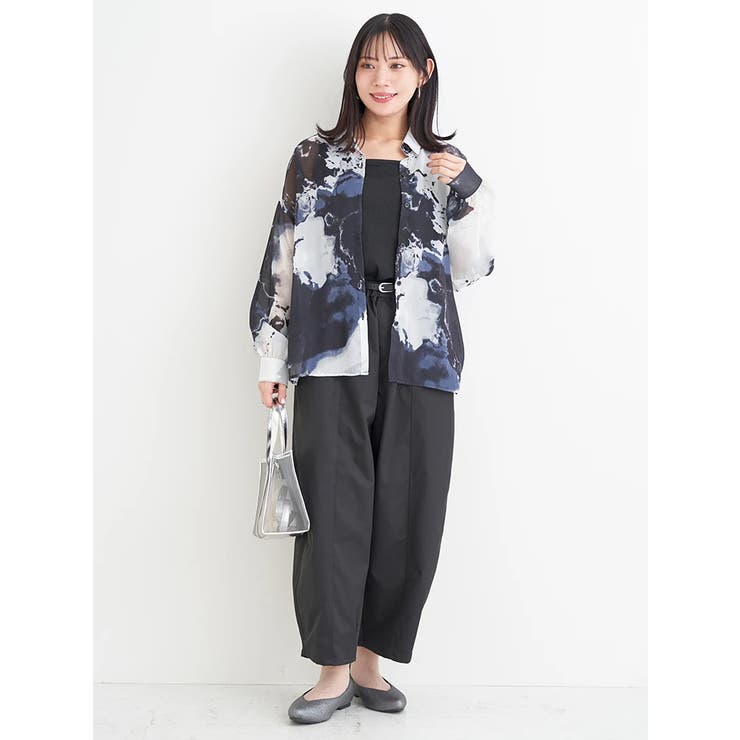 [SET]ぼかし柄シアーシャツ×タンクトップ | Re-J＆SUPURE | 詳細画像11 