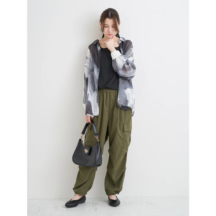 [SET]ぼかし柄シアーシャツ×タンクトップ | Re-J＆SUPURE | 詳細画像18 