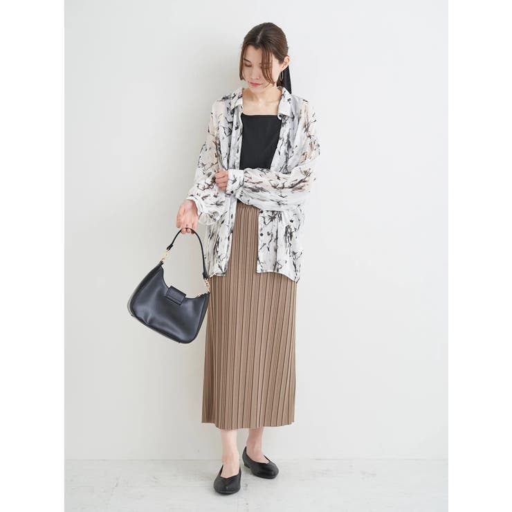 [SET]ぼかし柄シアーシャツ×タンクトップ | Re-J＆SUPURE | 詳細画像21 