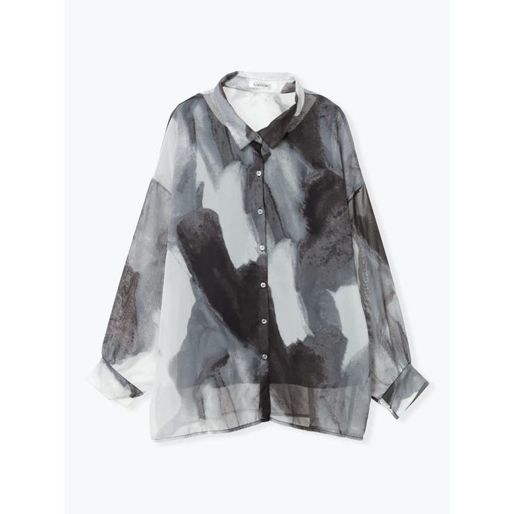 [SET]ぼかし柄シアーシャツ×タンクトップ | Re-J＆SUPURE | 詳細画像25 