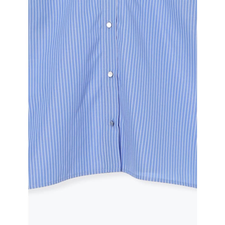 [2WAYスリーブ]ストライプ柄ノーカラーシャツ | Re-J＆SUPURE | 詳細画像28 