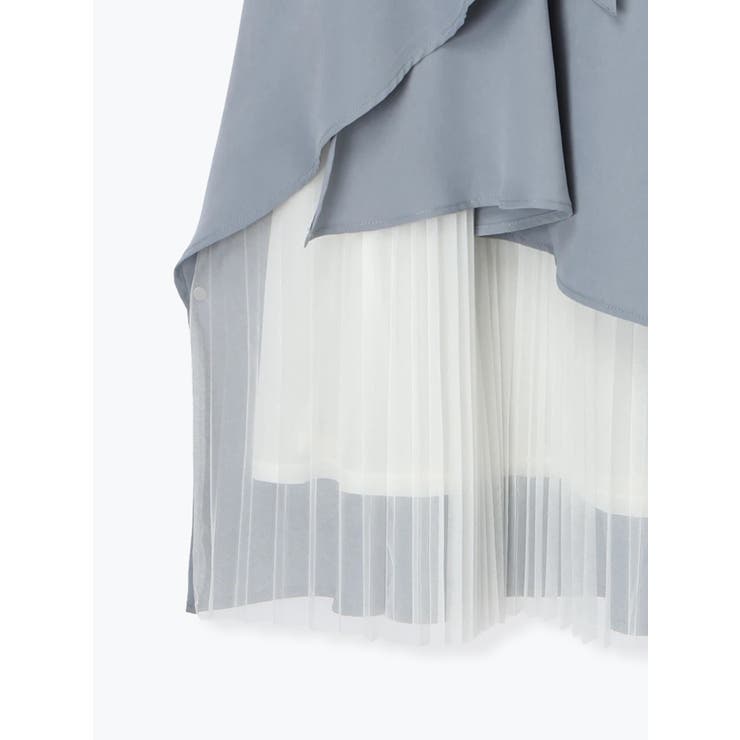 裾チュールアシメ切り替えシャツワンピース | Re-J＆SUPURE | 詳細画像28 